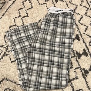 Women’s Plaid Lounge Pants - Gray